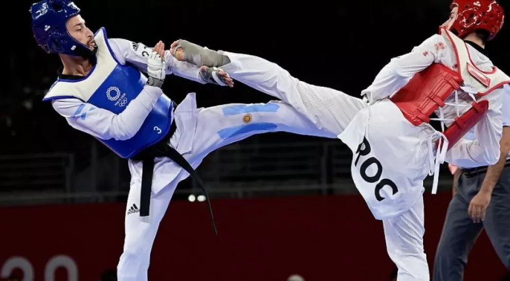 JJ.OO: Lucas Guzman cayó ante el ruso Mikahil Artamonov y no alcanzó el bronce en taekwondo