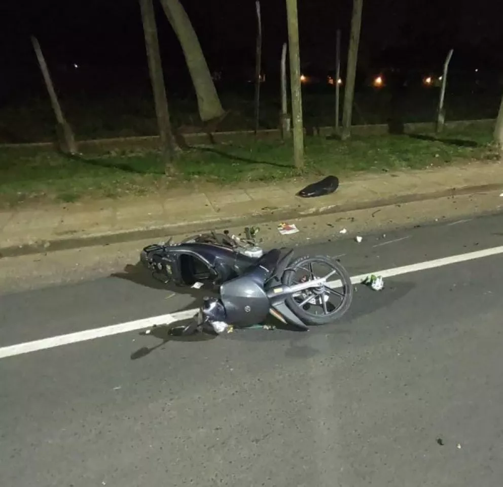 Posadas: despiste y muerte de un motociclista en la avenida Centenario