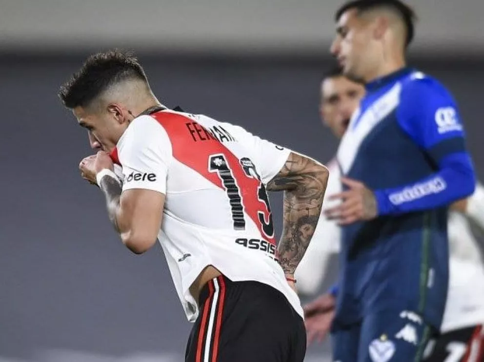 Liga Profesional: River se reencontró con el triunfo ante un Vélez perdido