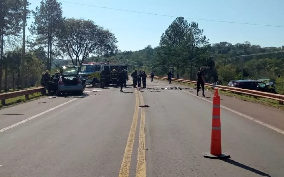 Al menos dos fallecidos a causa de una colisión sobre ruta 14 