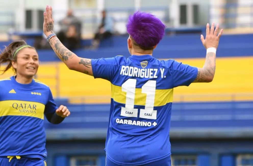 Fútbol Femenino: Con un doblete de Yamila Rodríguez, Boca alcanzó la punta del Clausura