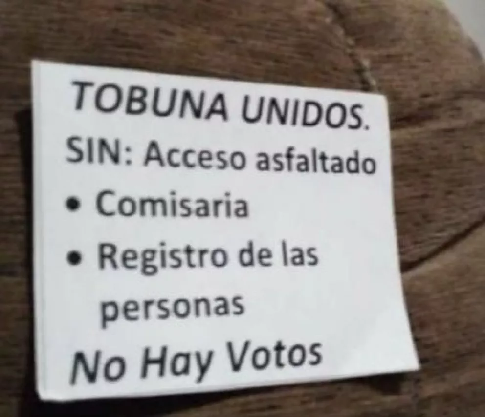 Vecinos de Tobuna protestaron a través del voto