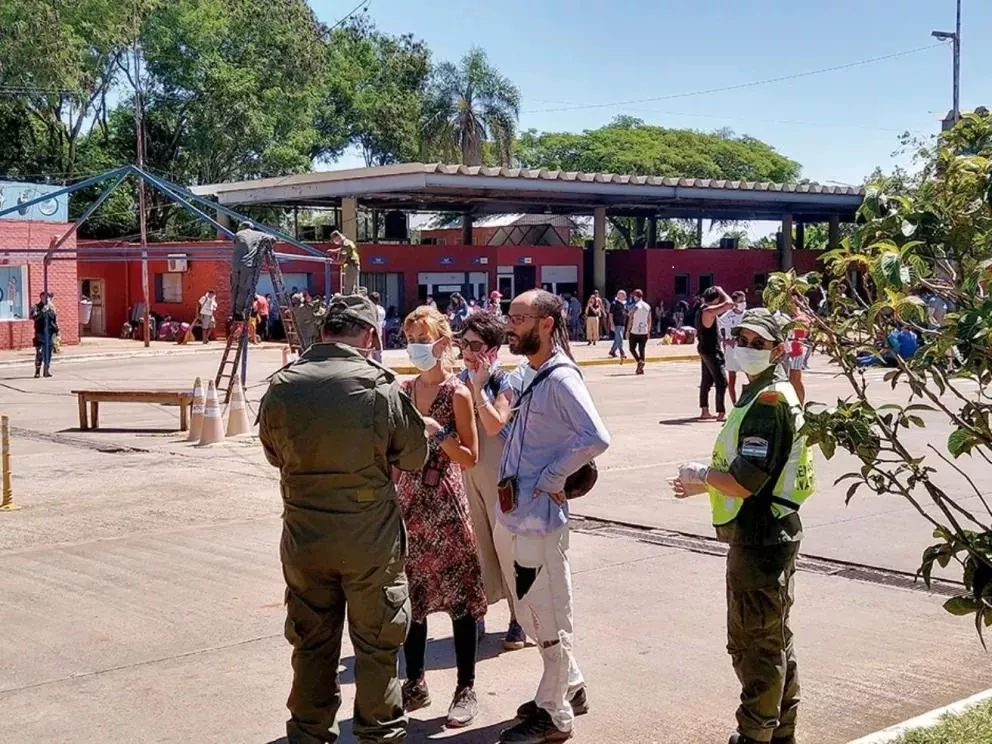 Misiones en Iguazú en plena pandemia había establecido un corredor sanitario.