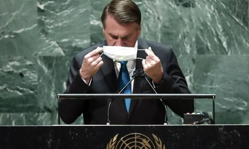 Bolsonaro llevó a la ONU su tesis no comprobada de que hay remedios contra la Covid-19