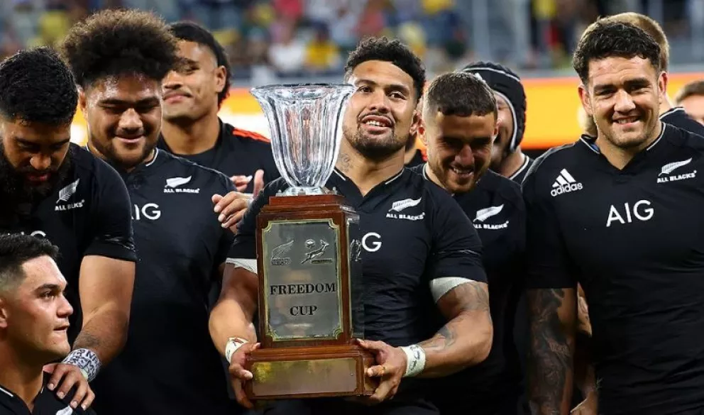 Nueva Zelanda venció a Sudáfrica por 19-17 y es campeón del Rugby Championship 2021