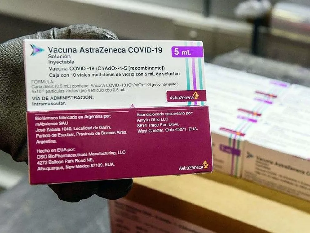 Este sábado llegarán más de 1,6 millones de dosis de AstraZeneca