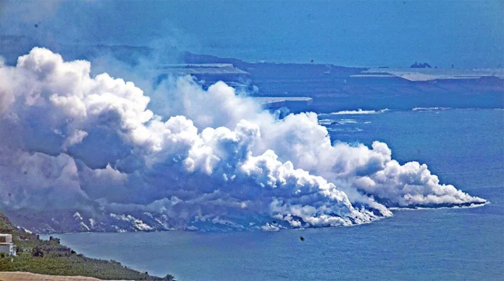 Los gases  del volcán  se volvieron  más peligrosos