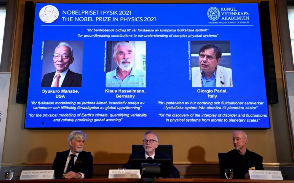 Dos investigadores del cambio climático y un teórico italiano, ganadores del Nobel de Física
