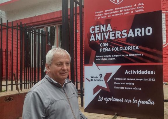 El Atlético Alem festeja aniversario en sede refaccionada y con convenio para uso de piletas