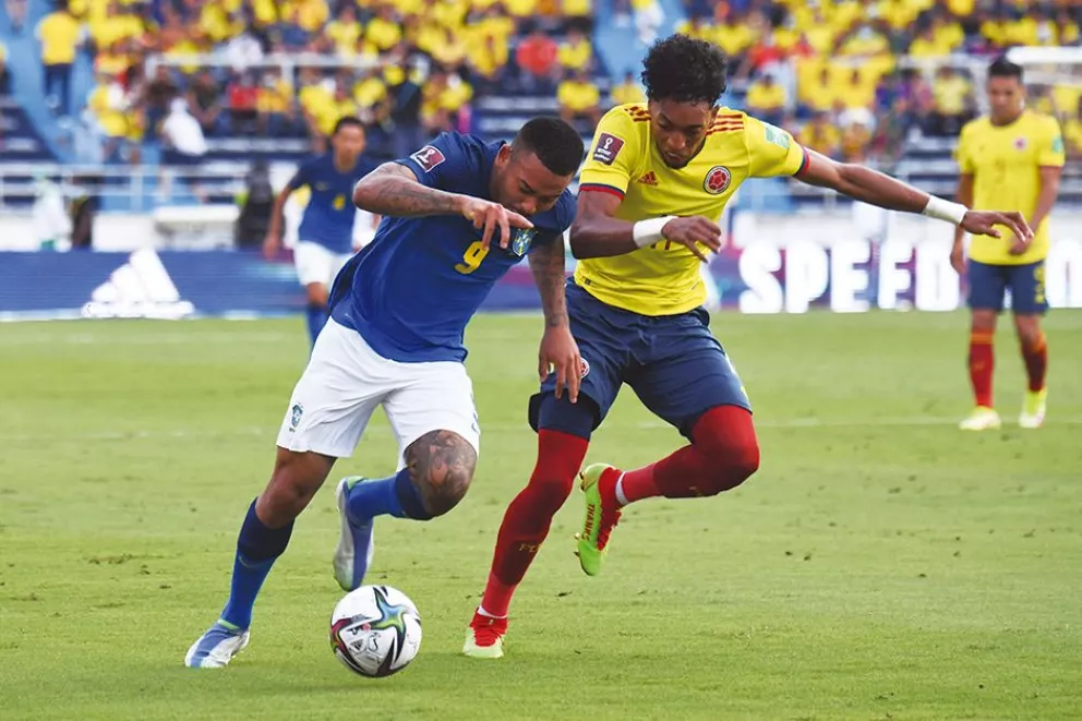 Brasil igualó con Colombia y dejó atrás su andar perfecto