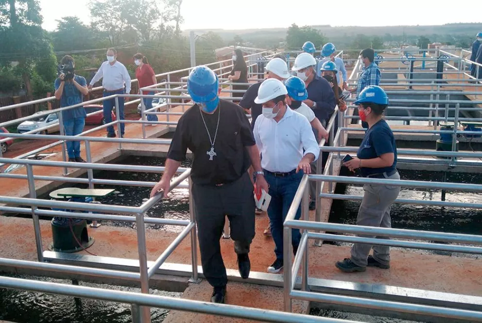 Se inauguró la nueva toma para la distribución de agua en Iguazú