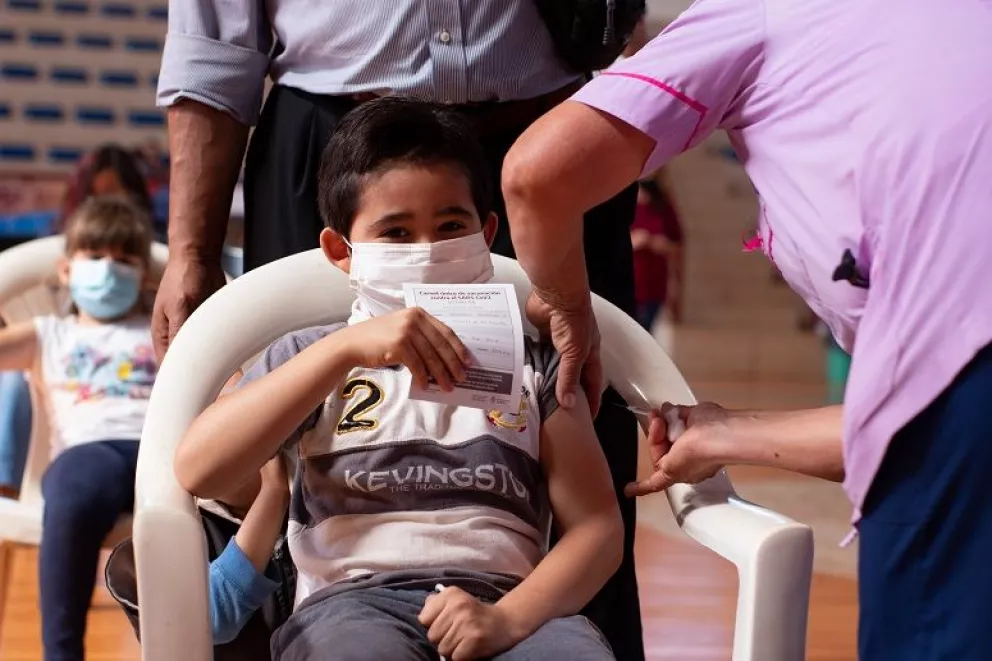 Más de 100.000 niños y niñas de 3 a 11 años fueron vacunados con primeras dosis