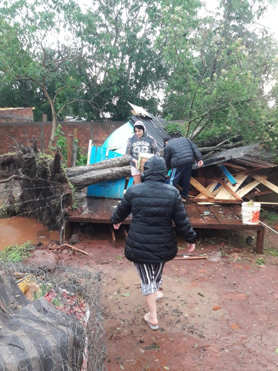 La tormenta dejo árboles caídos, desbordó el arroyo Tacuara y evacúan el Parque Nacional Iguazú La tormenta dejo árboles caídos, desbordó el arroyo Tacuara y evacúan el Parque Nacional Iguazú