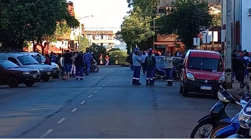 Complicación en el tránsito de Oberá por protesta de municipales