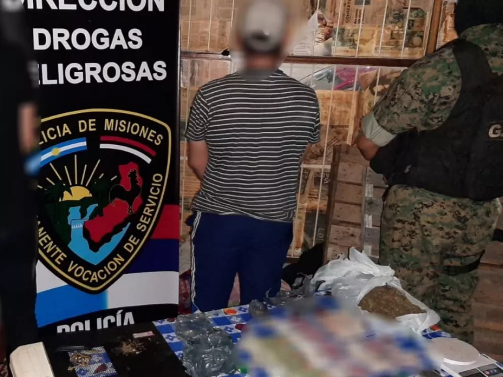 Desbarataron un presunto kiosco narco en Posadas: hay un detenido