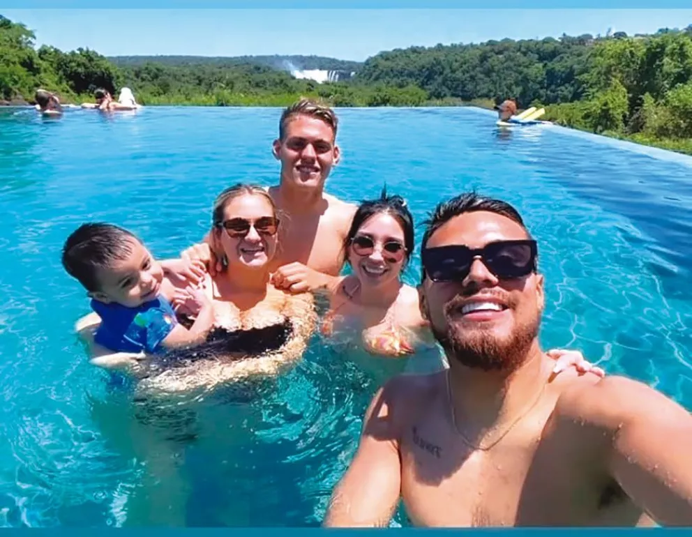 Dos figuras de River disfrutaron de  un fin de semana ‘relax’ en Iguazú