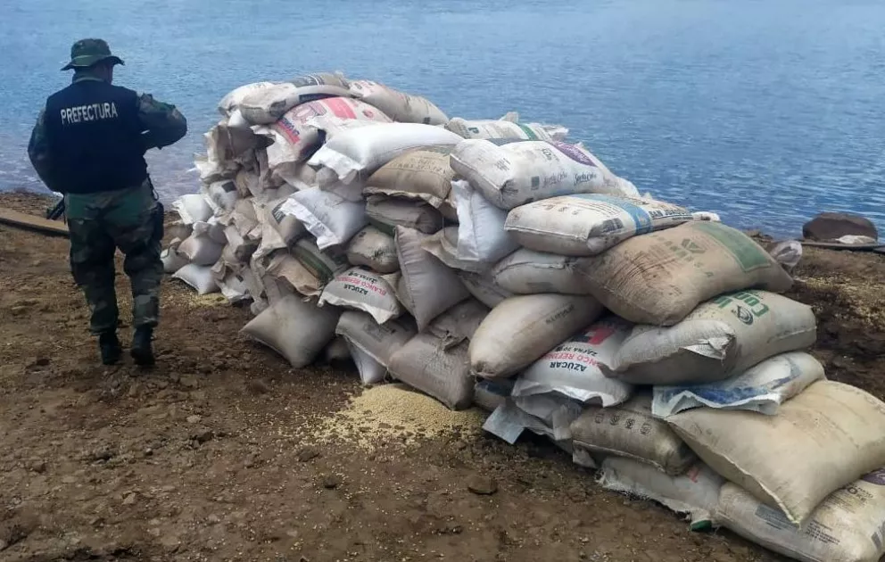 Secuestraron diez toneladas de soja de contrabando en El Soberbio