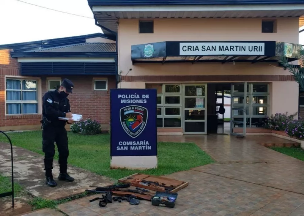 En un allanamiento secuestraron armas de fuego en San Martín