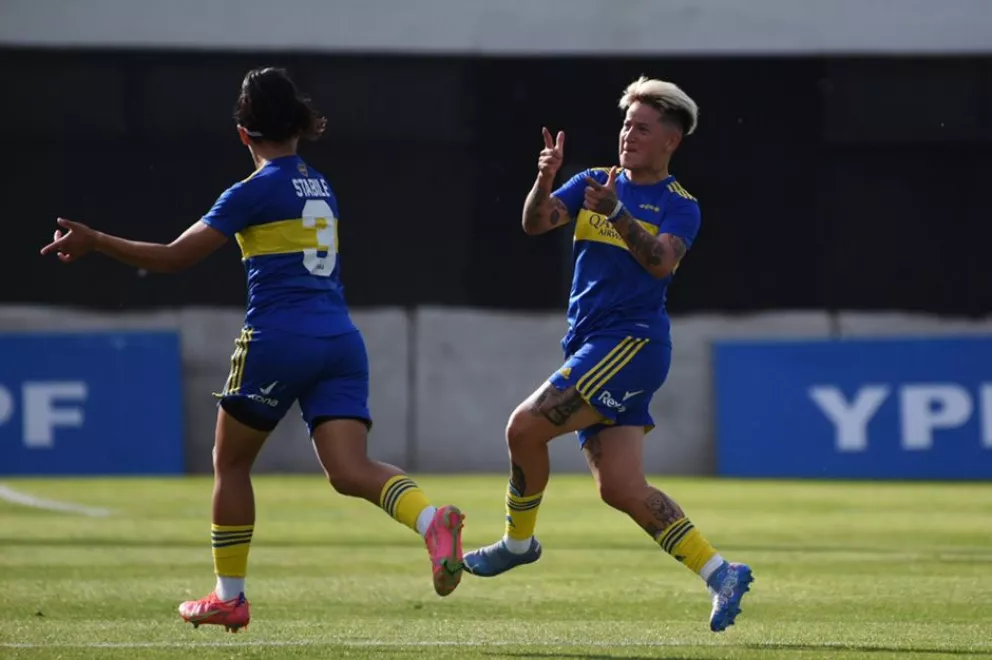 Yamila Rodríguez marcó en la goleada de Boca ante River