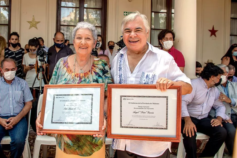 Pato García y Laura de Aira, reconocidos por su trayectoria