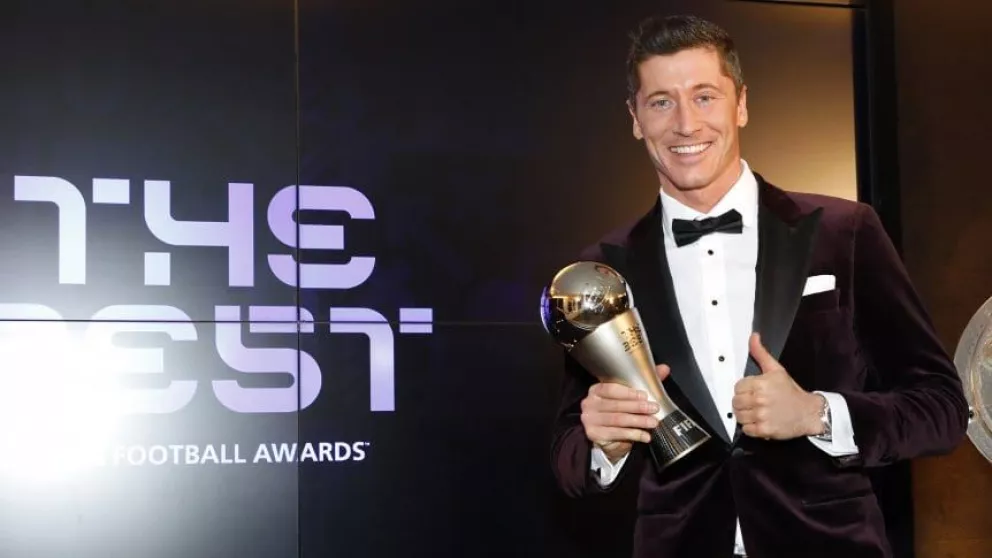 Lewandowski le ganó a Messi y se quedó con el premio The Best de la FIFA