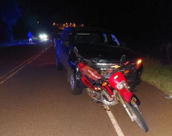 Motociclista hospitalizado tras un accidente en Gobernador López