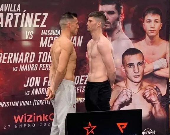Boxeo: 'Maravilla' Martínez enfrenta hoy a Macaulay McGowan
