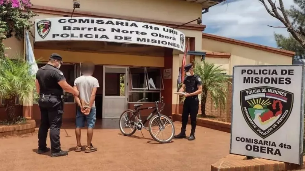 Fue detenido por robarle la bicicleta a una niña de 11 años en Oberá
