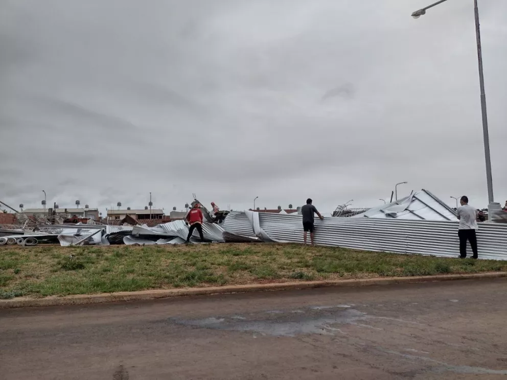 El temporal afectó al menos 40 viviendas en Posadas 