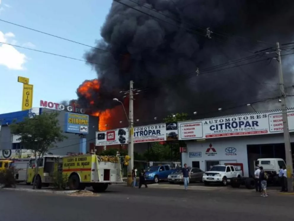 Incendio en Asunción.