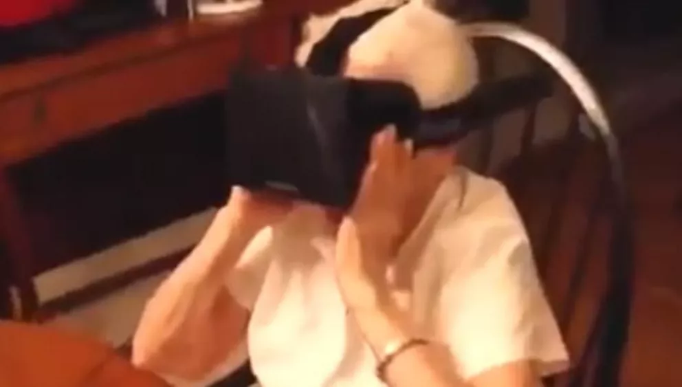 La abuela pudo pasear gracias a la realidad virtual