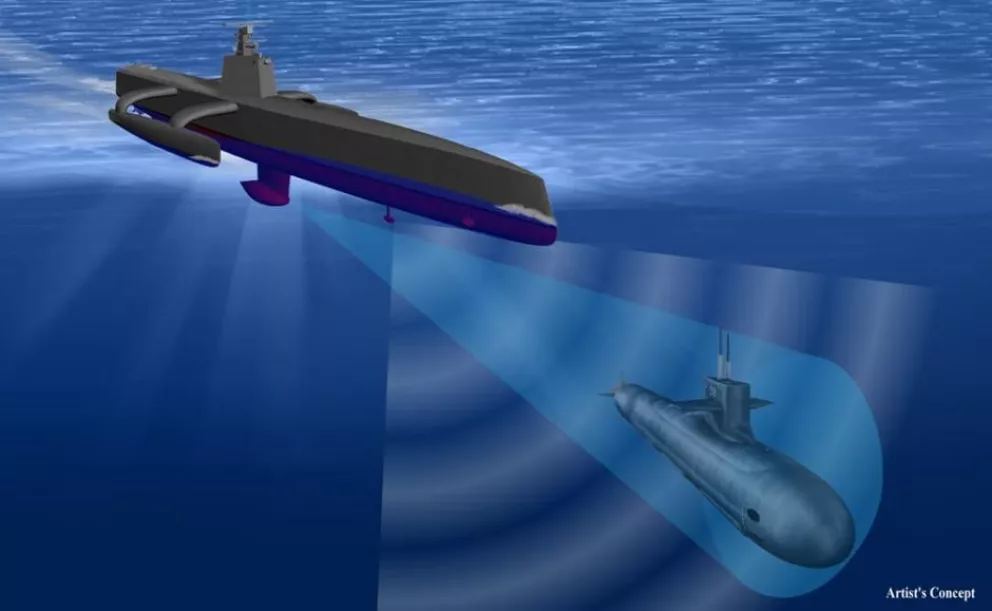 Barco robot antisubmarino
