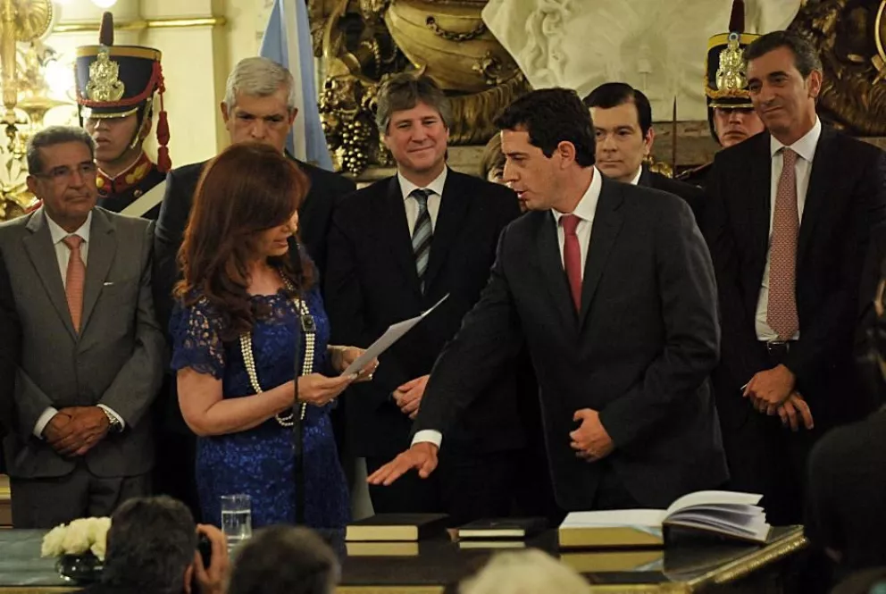 Cristina Fernández tomó juramento a los nuevos miembros del gabinete.