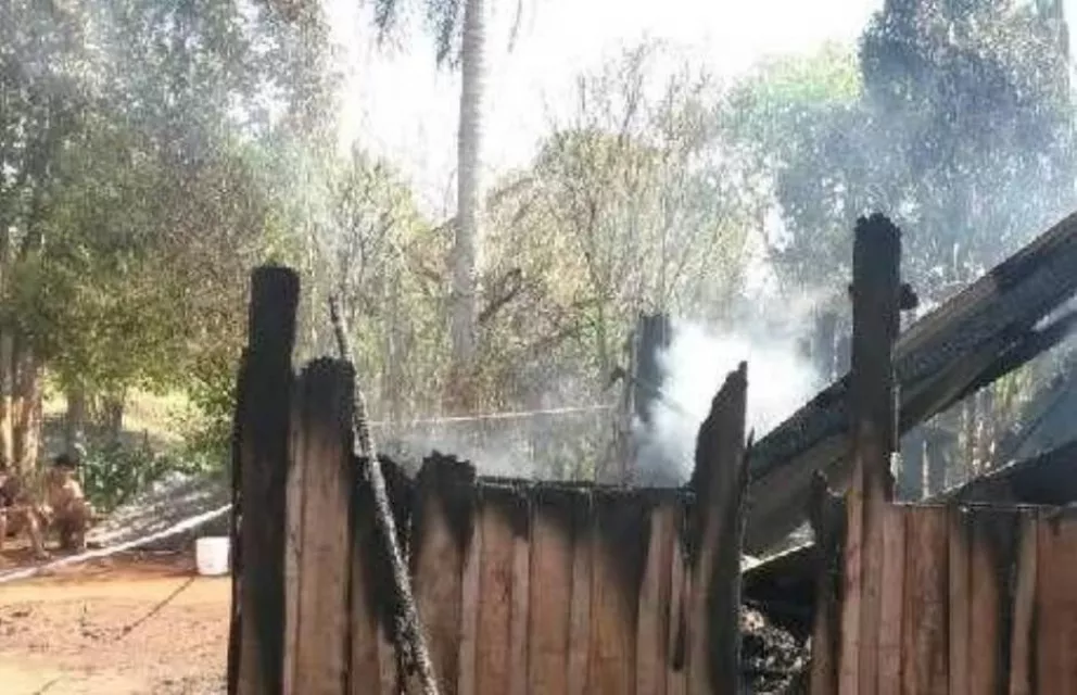 Incendio en San Vicente.