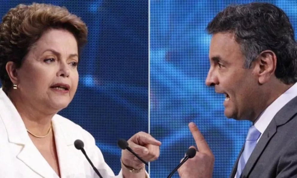 Aécio Neves y Dilma Rousseff
