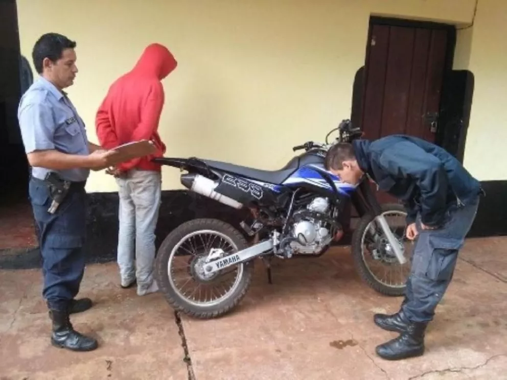 Moto recuperada y un detenido en Garupá.