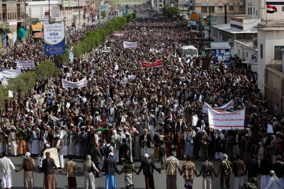 Movilizaciones piden la paz en Yemen