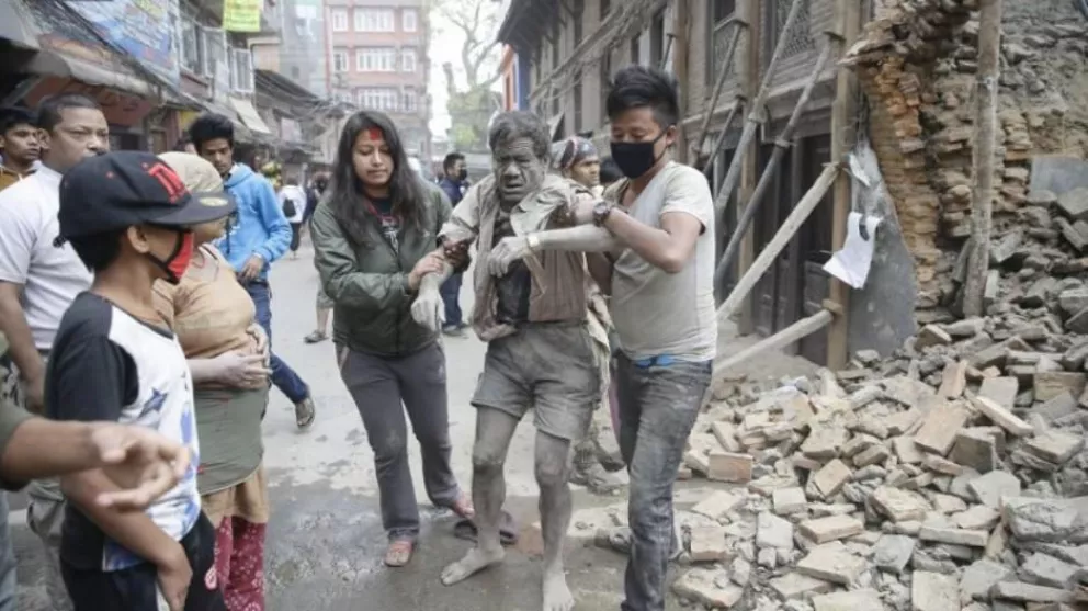 Terremoto en Nepal.