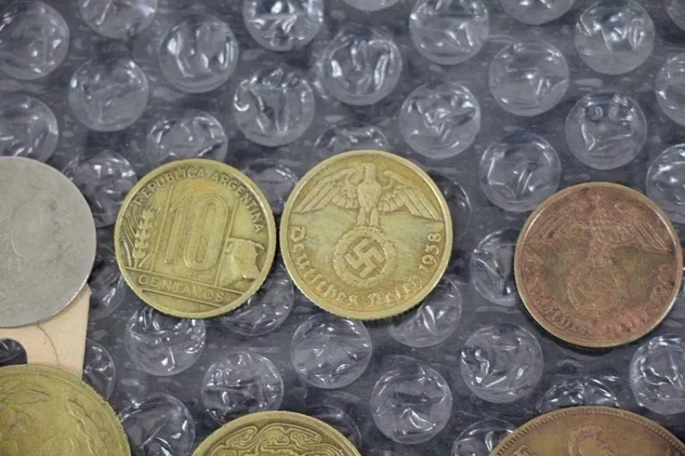 Varias monedas alemanas.