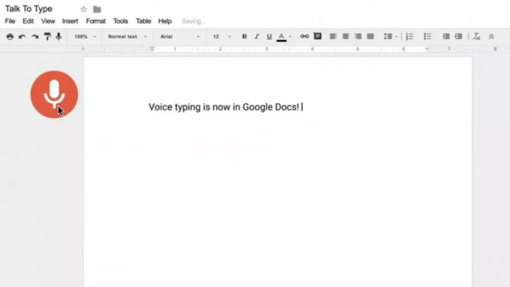 Adiós al teclado: Google Docs, ahora funciona con dictado por voz