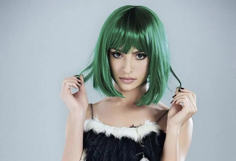 El cambio de look de Brenda Asnicar: cabello verde