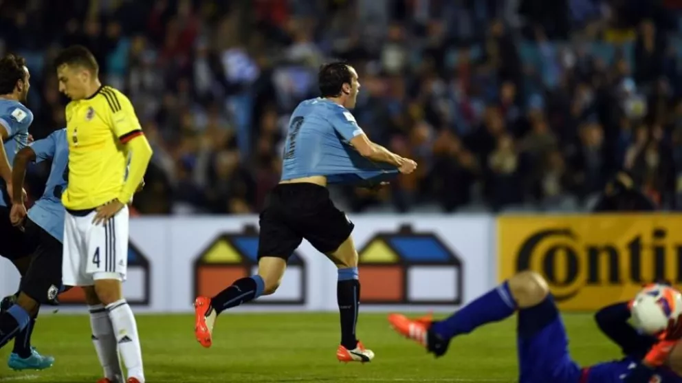 Uruguay goleó de local a Colombia