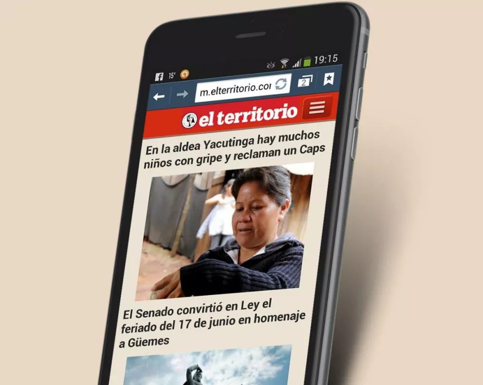 Nueva versión para celulares de elterritorio.com.ar