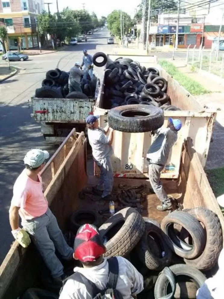 En Posadas retiraron más de mil neumáticos en desuso 