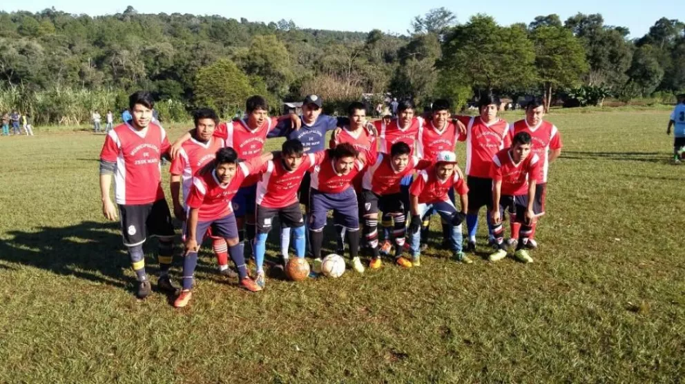 Encuentro deportivo entre comunidades Mbyá Guaraní