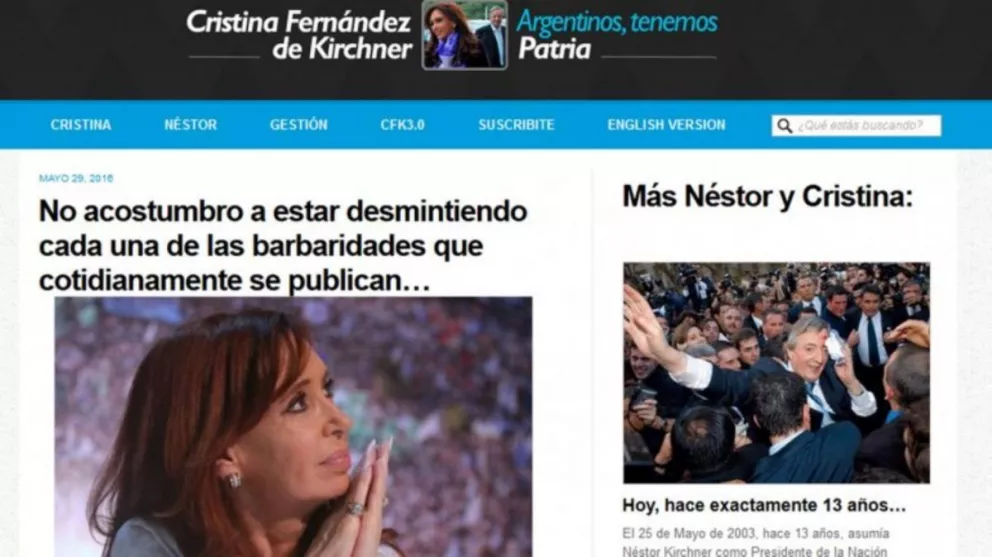 Cristina negó 'reuniones secretas' con Casanello y criticó a Macri