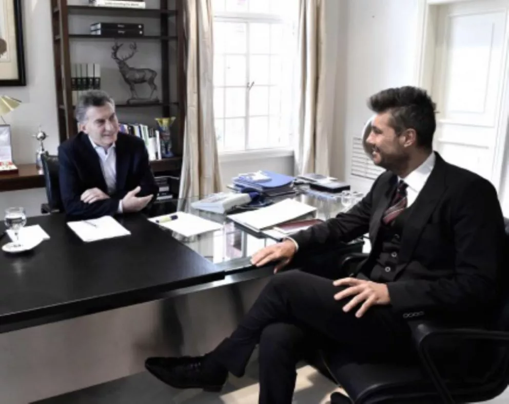 Macri se reunió con Marcelo Tinelli en la residencia presidencial de Olivos