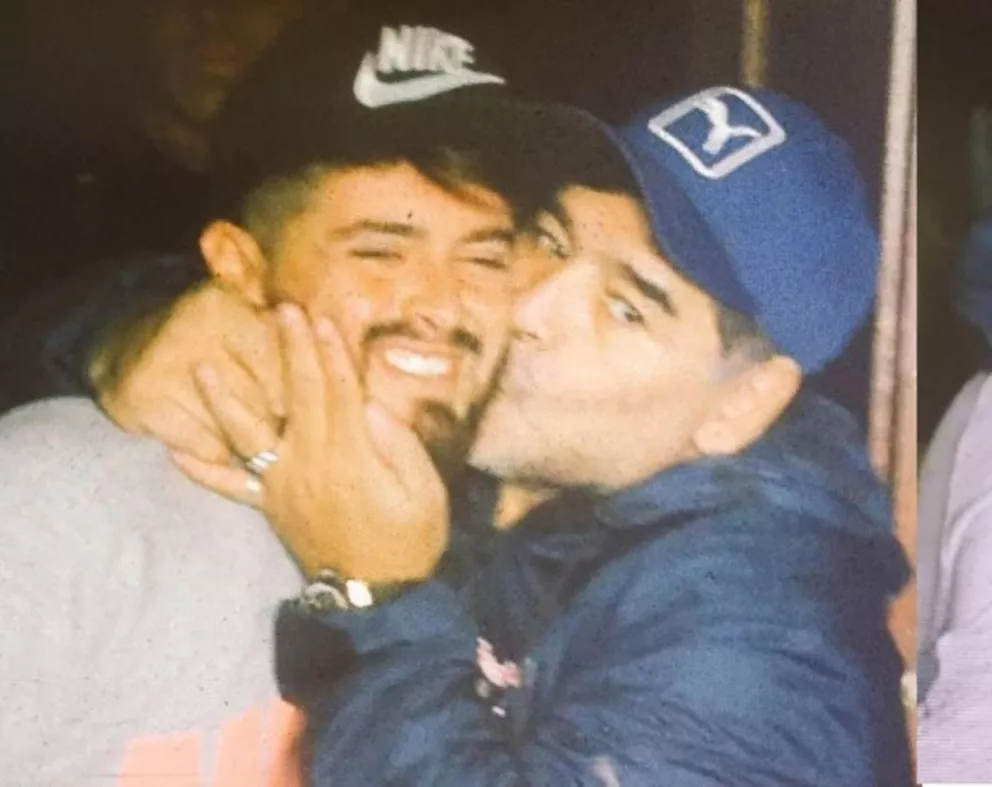 Histórico: la foto del reencuentro de Diego Maradona y Diego Jr. 