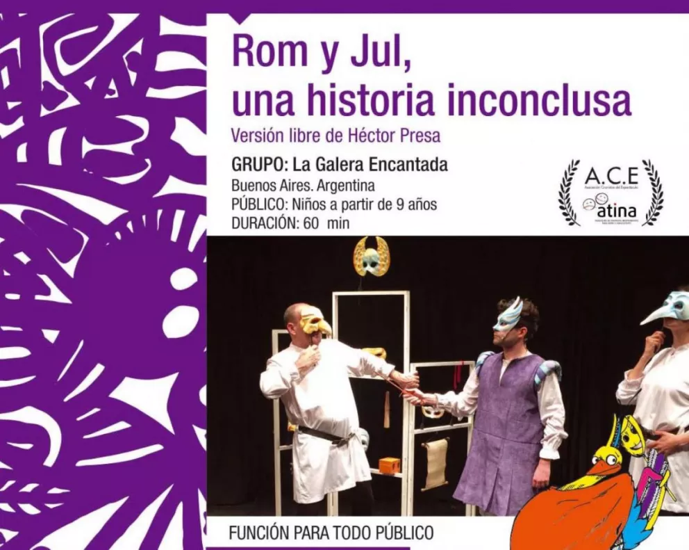 Romeo y Julieta, la obra destacada del Tutú Marambá de hoy