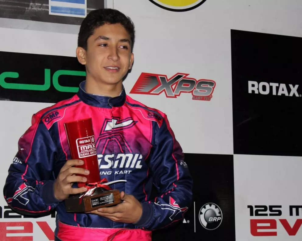 César Villar cerró la temporada de la Rotax Bue con podio en Zárate